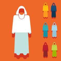 Flat design muslim N3
