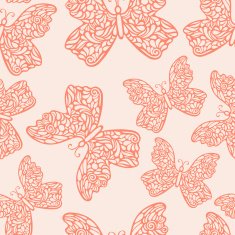 Beautiful Hand Drawn Butterflies N4
