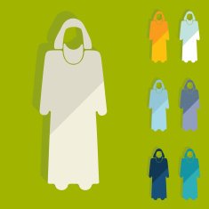 Flat design muslim N5