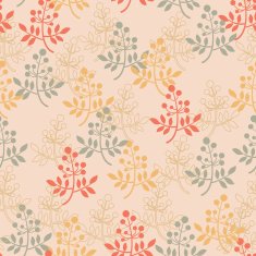 Seamless texture with floral ornaments