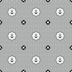 Anchor and lifebuoy pattern N3