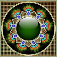 Background with precious stones pattern