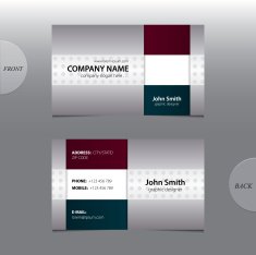 Vector abstract business card N6