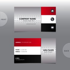 Vector abstract business card N7