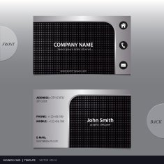 Vector abstract business card N10