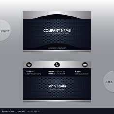 Vector abstract business card N12