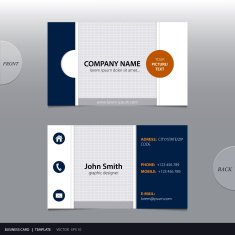 Vector abstract business cards N2