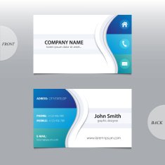 Vector abstract business cards N4