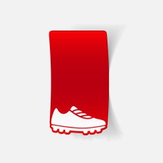 realistic design element sneakers N3