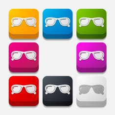 square button sunglasses N5