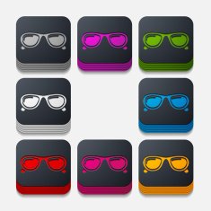 square button sunglasses N8