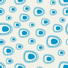 Seamless retro pattern with circles and dots N2