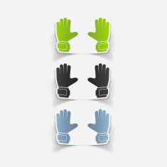 realistic design element gloves N6