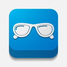 square button sunglasses N11