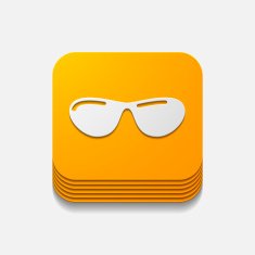 square button sunglasses N12