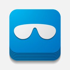 square button sunglasses N13