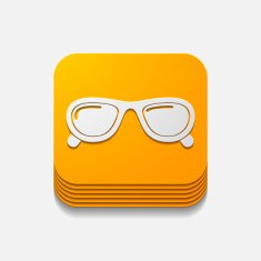 square button sunglasses N14