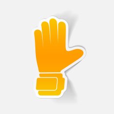 realistic design element gloves N11