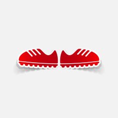 realistic design element sneakers N10