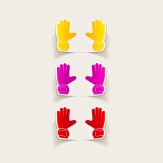 realistic design element gloves N12
