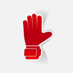 realistic design element gloves N14