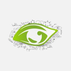 Drawing medical formulas eye N14