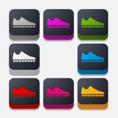 square button sneakers N18