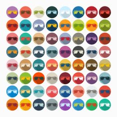 Flat design sunglasses N3