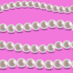 Vector pearl tile seamless pattern