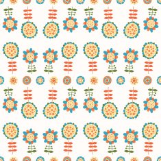 Seamless color decorative flower pattern N4