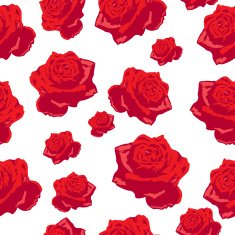 Seamless flowers roses pattern for background