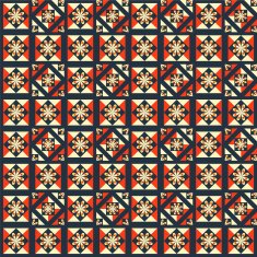 Seamless pattern with geometric shapes