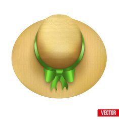 Vintage Fashion Hat Vector Illustration