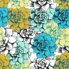 Vintage seamless flower pattern N4