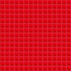 Red Pattern Tetrahedral Mosaic