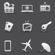 Marketing icons vector