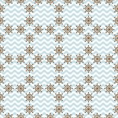 Seamless sea pattern with hand wheels