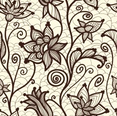 Flower lacy seamless background N2