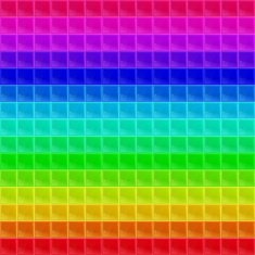 Colorized Pattern Tetrahedral Mosaic