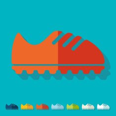 Flat design sneakers N9