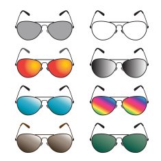 Vector group of an sunglasses
