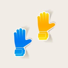 realistic design element gloves N24