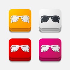 square button sunglasses N30