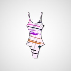 female swimsuit isolated N18