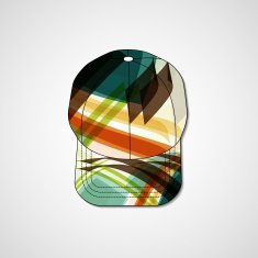 Abstract illustration on peaked cap N16