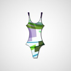 female swimsuit isolated N19