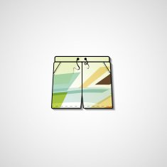 Abstract illustration on shorts N18