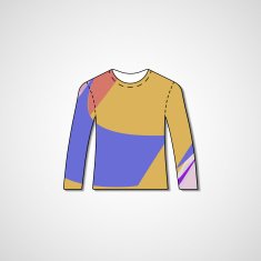 Abstract illustration on sweater N20