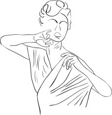 Silhouette of dancer N14