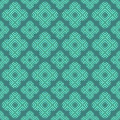 Seamless geometric flowers pattern N2